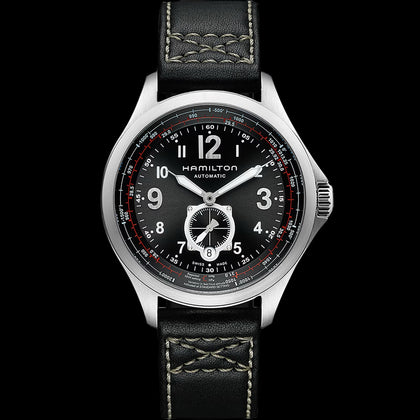 Montre Hamilton aviation Kaki Qne auto  | 42 m